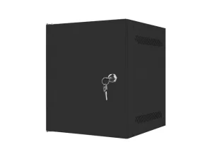 LANBERG RACKOVÁ SKŘÍŇ 10" PRO MONTÁŽ NA STĚNU 6U/280X310 PRO VLASTNÍ MONTÁŽ S KOVOVÝMI DVEŘMI ČERNÁ - obrázek 8