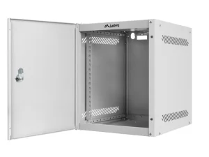 LANBERG RACKOVÁ SKŘÍŇ 10" PRO MONTÁŽ NA STĚNU 6U/280X310 PRO VLASTNÍ MONTÁŽ S KOVOVÝMI DVEŘMI ŠEDÁ - obrázek 5