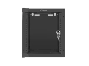 LANBERG RACKOVÁ SKŘÍŇ 10" PRO MONTÁŽ NA STĚNU 6U/280X310 (FLAT PACK) S PROSKLENÝMI DVEŘMI ČERNÁ - obrázek 4