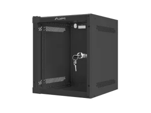 LANBERG RACKOVÁ SKŘÍŇ 10" PRO MONTÁŽ NA STĚNU 6U/280X310 (FLAT PACK) S PROSKLENÝMI DVEŘMI ČERNÁ - obrázek 6