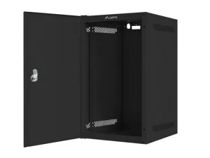 LANBERG RACKOVÁ SKŘÍŇ 10" PRO MONTÁŽ NA STĚNU 9U/280X310 PRO VLASTNÍ MONTÁŽ S KOVOVÝMI DVEŘMI ČERNÁ - obrázek 5