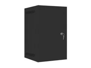 LANBERG RACKOVÁ SKŘÍŇ 10" PRO MONTÁŽ NA STĚNU 9U/280X310 PRO VLASTNÍ MONTÁŽ S KOVOVÝMI DVEŘMI ČERNÁ