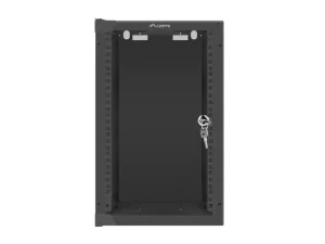 LANBERG RACKOVÁ SKŘÍŇ 10" PRO MONTÁŽ NA STĚNU 9U/280X310 (FLAT PACK) S PROSKLENÝMI DVEŘMI ČERNÁ - obrázek 4