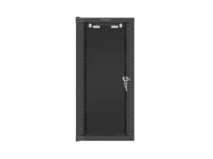 LANBERG RACKOVÁ SKŘÍŇ 10" NÁSTĚNNÁ 12U/280X310 (FLAT PACK) S PROSKLENÝMI DVEŘMI ČERNÁ - obrázek 3