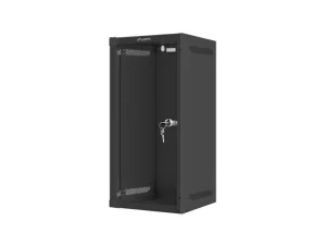 LANBERG RACKOVÁ SKŘÍŇ 10" NÁSTĚNNÁ 12U/280X310 (FLAT PACK) S PROSKLENÝMI DVEŘMI ČERNÁ - obrázek 4