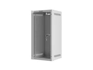 LANBERG RACKOVÁ SKŘÍŇ 10" NÁSTĚNNÁ 12U/280X310 (FLAT PACK) S PROSKLENÝMI DVEŘMI ŠEDÁ - obrázek 5