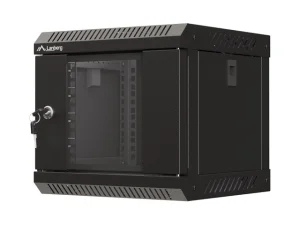 LANBERG RACKOVÁ SKŘÍŇ 10" NÁSTĚNNÁ 4U/300X300 (FLAT PACK) S PROSKLENÝMI DVEŘMI ČERNÁ