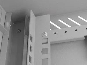LANBERG RACKOVÁ SKŘÍŇ 10" NÁSTĚNNÁ 4U/300X300 (FLAT PACK) S PROSKLENÝMI DVEŘMI ŠEDÁ - obrázek 3
