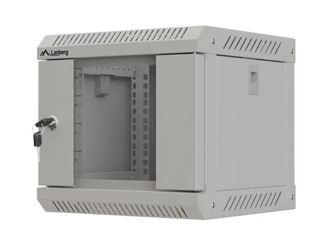 LANBERG RACKOVÁ SKŘÍŇ 10" NÁSTĚNNÁ 4U/300X300 (FLAT PACK) S PROSKLENÝMI DVEŘMI ŠEDÁ