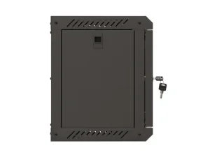 LANBERG RACKOVÁ SKŘÍŇ 10" PRO MONTÁŽ NA STĚNU 6U/300X300 (FLAT PACK) S PROSKLENÝMI DVEŘMI ČERNÁ - obrázek 8