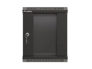 LANBERG RACKOVÁ SKŘÍŇ 10" PRO MONTÁŽ NA STĚNU 6U/300X300 (FLAT PACK) S PROSKLENÝMI DVEŘMI ČERNÁ - obrázek 10