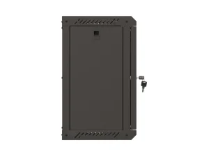 LANBERG RACKOVÁ SKŘÍŇ 10" NÁSTĚNNÁ 9U/300X300 (FLAT PACK) S PROSKLENÝMI DVEŘMI ČERNÁ - obrázek 2