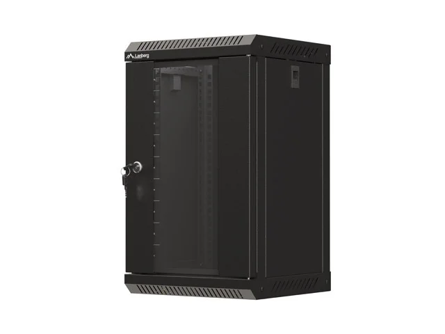 LANBERG RACKOVÁ SKŘÍŇ 10" NÁSTĚNNÁ 9U/300X300 (FLAT PACK) S PROSKLENÝMI DVEŘMI ČERNÁ