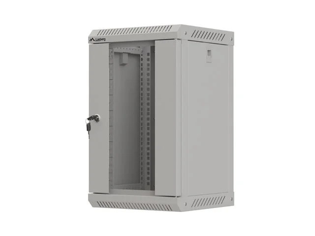 LANBERG RACKOVÁ SKŘÍŇ 10" NÁSTĚNNÁ 9U/300X300 (FLAT PACK) S PROSKLENÝMI DVEŘMI ŠEDÁ