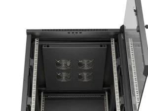 LANBERG INSTALAČNÍ RACK 19" 15U 600X800 ČERNÉ SKLENĚNÉ DVEŘE (PLOCHÉ BALENÍ) - obrázek 4