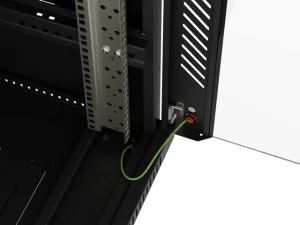 LANBERG INSTALAČNÍ SKŘÍŇOVÝ ROZVADĚČ 19" 22U 600X600 ČERNÉ SKLENĚNÉ DVEŘE (PLOCHÉ BALENÍ) - obrázek 8