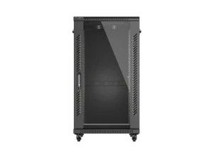 LANBERG INSTALAČNÍ SKŘÍŇOVÝ ROZVADĚČ 19" 22U 600X800 ČERNÉ SKLENĚNÉ DVEŘE (PLOCHÉ BALENÍ) - obrázek 13
