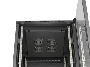 LANBERG INSTALAČNÍ SKŘÍŇOVÝ ROZVADĚČ 19" 22U 600X800 ČERNÉ SKLENĚNÉ DVEŘE (PLOCHÉ BALENÍ) - obrázek 7