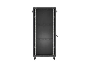 LANBERG 19" VOLNĚ STOJÍCÍ RACKOVÁ SKŘÍŇ 27U/600X600 (FLAT PACK) S PROSKLENÝMI DVEŘMI ČERNÁ - obrázek 2