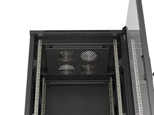 LANBERG 19" VOLNĚ STOJÍCÍ RACKOVÁ SKŘÍŇ 27U/600X600 (FLAT PACK) S PROSKLENÝMI DVEŘMI ČERNÁ - obrázek 8