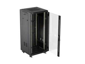 LANBERG 19" VOLNĚ STOJÍCÍ RACKOVÁ SKŘÍŇ 27U/600X600 (FLAT PACK) S PROSKLENÝMI DVEŘMI ČERNÁ - obrázek 9