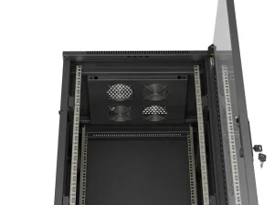 LANBERG 19" VOLNĚ STOJÍCÍ RACKOVÁ SKŘÍŇ 32U/600X600 (FLAT PACK) S PROSKLENÝMI DVEŘMI ČERNÁ - obrázek 3