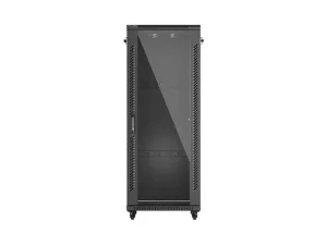 LANBERG 19" VOLNĚ STOJÍCÍ RACKOVÁ SKŘÍŇ 32U/600X600 (FLAT PACK) S PROSKLENÝMI DVEŘMI ČERNÁ - obrázek 10