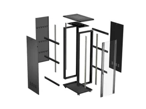 LANBERG INSTALAČNÍ SKŘÍŇOVÝ ROZVADĚČ 19" 42U 600X1000 ČERNÉ SKLENĚNÉ DVEŘE (PLOCHÉ BALENÍ) - obrázek 13