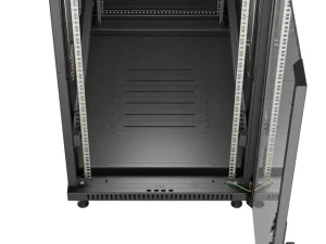LANBERG INSTALAČNÍ SKŘÍŇOVÝ ROZVADĚČ 19" 42U 600X1000 ČERNÉ SKLENĚNÉ DVEŘE (PLOCHÉ BALENÍ) - obrázek 2