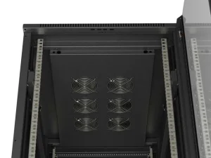 LANBERG INSTALAČNÍ SKŘÍŇOVÝ ROZVADĚČ 19" 42U 600X1000 ČERNÉ SKLENĚNÉ DVEŘE (PLOCHÉ BALENÍ) - obrázek 9