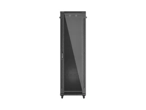 LANBERG 19" VOLNĚ STOJÍCÍ RACKOVÁ SKŘÍŇ 42U/600X800 (FLAT PACK) S PROSKLENÝMI DVEŘMI ČERNÁ - obrázek 3