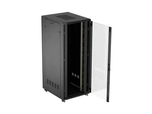 LANBERG 19" VOLNĚ STOJÍCÍ RACKOVÁ SKŘÍŇ 42U/800X1000 (FLAT PACK) S PROSKLENÝMI DVEŘMI ČERNÁ - obrázek 9