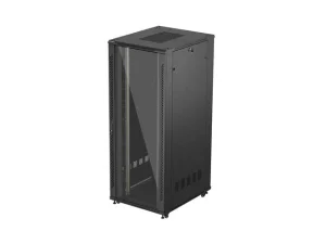 LANBERG 19" VOLNĚ STOJÍCÍ RACKOVÁ SKŘÍŇ 42U/800X1000 (FLAT PACK) S PROSKLENÝMI DVEŘMI ČERNÁ