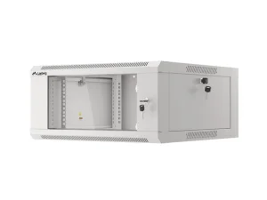 LANBERG RACKOVÁ SKŘÍŇ 19" NÁSTĚNNÁ 4U 600 RYCHLÁ MONTÁŽ (PLOCHÉ BALENÍ) ŠEDÁ - obrázek 3