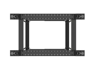 LANBERG OTEVŘENÝ RACK 42U 600X1000 ČERNÝ - obrázek 2
