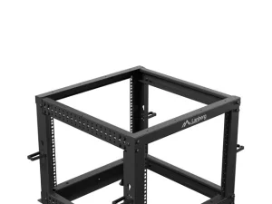 LANBERG OTEVŘENÝ RACK 9U 19" 600X600-1100 NASTAVITELNÝ ČERNÝ - obrázek 2