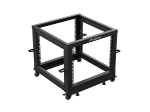 LANBERG OTEVŘENÝ RACK 9U 19" 600X600-1100 NASTAVITELNÝ ČERNÝ - obrázek 3