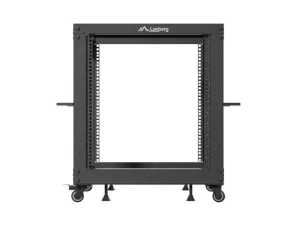 LANBERG OTEVŘENÝ RACK 12U 19" 600X600-1100 NASTAVITELNÝ ČERNÝ - obrázek 2