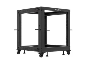 LANBERG OTEVŘENÝ RACK 12U 19" 600X600-1100 NASTAVITELNÝ ČERNÝ - obrázek 3