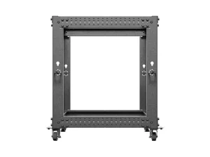 LANBERG OTEVŘENÝ RACK 12U 19" 600X600-1100 NASTAVITELNÝ ČERNÝ - obrázek 4
