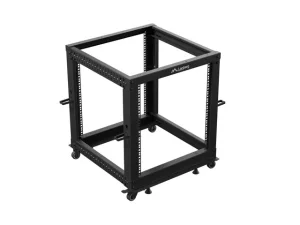 LANBERG OTEVŘENÝ RACK 12U 19" 600X600-1100 NASTAVITELNÝ ČERNÝ - obrázek 5