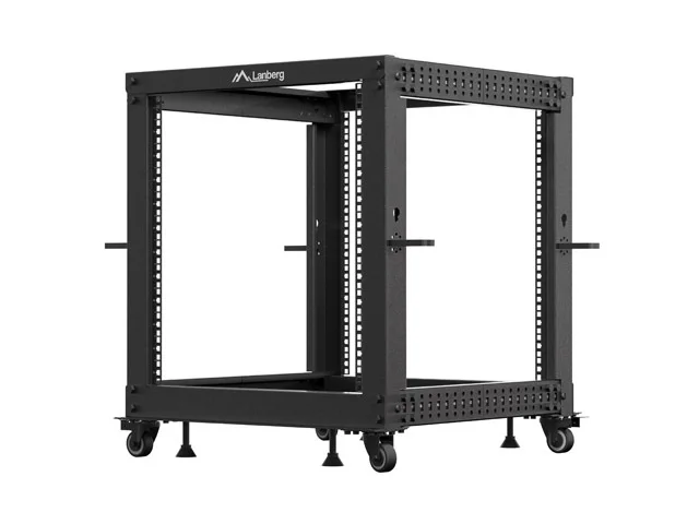 LANBERG OTEVŘENÝ RACK 12U 19" 600X600-1100 NASTAVITELNÝ ČERNÝ