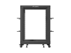 LANBERG OTEVŘENÝ RACK 15U 19" 600X600-1100 NASTAVITELNÝ ČERNÝ - obrázek 2