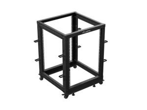 LANBERG OTEVŘENÝ RACK 15U 19" 600X600-1100 NASTAVITELNÝ ČERNÝ - obrázek 5