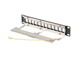 LANBERG PATCH PANEL 12 PORTŮ 1U 19" FTP PRO MODULY KEYSTONE ČERNÝ V2 - obrázek 5