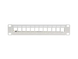 LANBERG PATCH PANEL 12 PORTŮ 1U 10" FTP PRO MODULY KEYSTONE ŠEDÝ V2 - obrázek 5