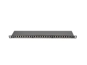 LANBERG PATCH PANEL 24 PORTŮ 0,5U 19" CAT.5E FTP STÍNĚNÝ ČERNÝ - obrázek 4