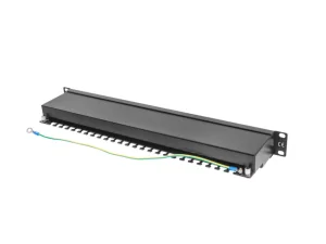 LANBERG PATCH PANEL 24 PORTŮ 1U 19" CAT.5E FTP STÍNĚNÝ ČERNÝ - obrázek 6