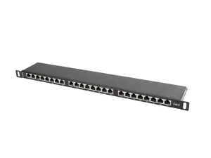LANBERG PATCH PANEL 24 PORTŮ 0,5U 19" CAT.6 FTP STÍNĚNÝ ČERNÝ - obrázek 4