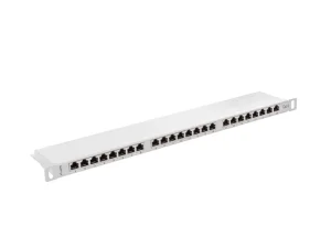 LANBERG PATCH PANEL 24 PORTŮ 0,5U 19" CAT.6 FTP STÍNĚNÝ ŠEDÝ - obrázek 4
